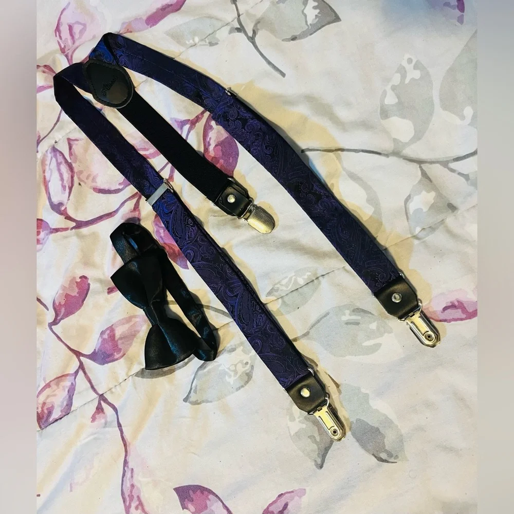 Boys Bow Tie And Suspender Set